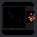 Ubiquitin: C-Alpha Vs C-Beta Colorized by Secondary Structure